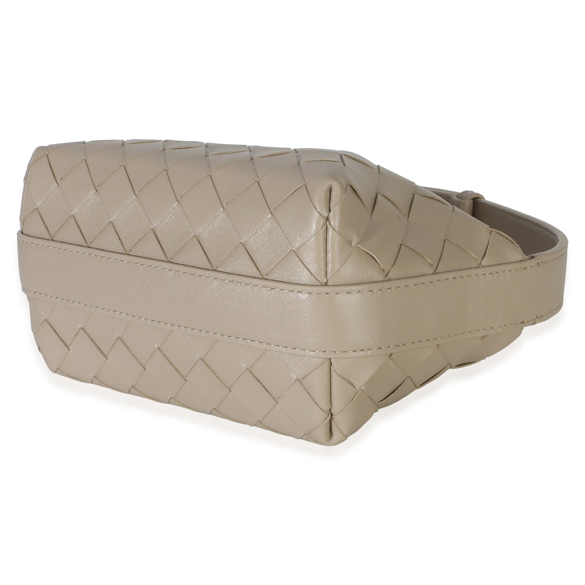 Bottega Veneta Beige Nappa Intrecciato Mini Wallace Top Handle Handbag 6