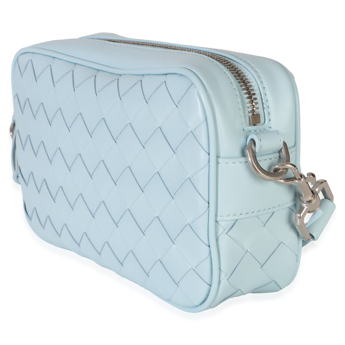 Bottega Veneta Light Blue Nappa Intrecciato Small Crossbody Handbag 2