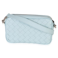 Bottega Veneta Light Blue Nappa Intrecciato Small Crossbody Handbag 4