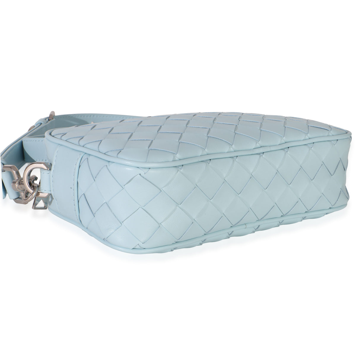 Bottega Veneta Light Blue Nappa Intrecciato Small Crossbody Handbag 8