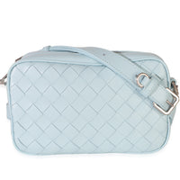 Bottega Veneta Light Blue Nappa Intrecciato Small Crossbody Handbag fv