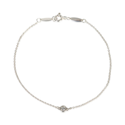Tiffany & Co. Sterling Silver Diamond Elsa Peretti Diamond By The Yard Bracelet fv