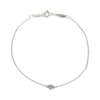 Tiffany & Co. Sterling Silver Diamond Elsa Peretti Diamond By The Yard Bracelet fv