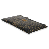 Chanel Black Gold Calfskin Crocodile Embossed Graffiti 2.55 Cocodile Reissue Zip Handbag 6