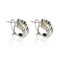David Yurman Yellow Gold & Sterling Silver  Shrimp Earrings 2