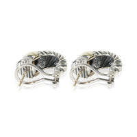David Yurman Yellow Gold & Sterling Silver  Shrimp Earrings 4