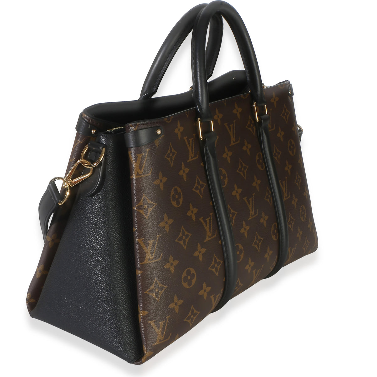 Louis Vuitton Black Monogram Canvas Soufflot MM Handbag 3