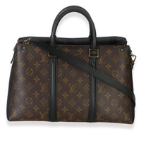 Louis Vuitton Black Monogram Canvas Soufflot MM Handbag 4