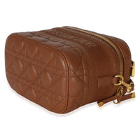 Christian Dior Brown Lambskin Cannage Small DiorTravel Vanity Handbag 6