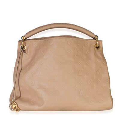 Louis Vuitton Tan Monogram Empreinte Artsy MM Handbag id