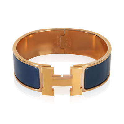 myGemma Gold Plated  Clic Clac In Bleu Biarritz Bracelet fv