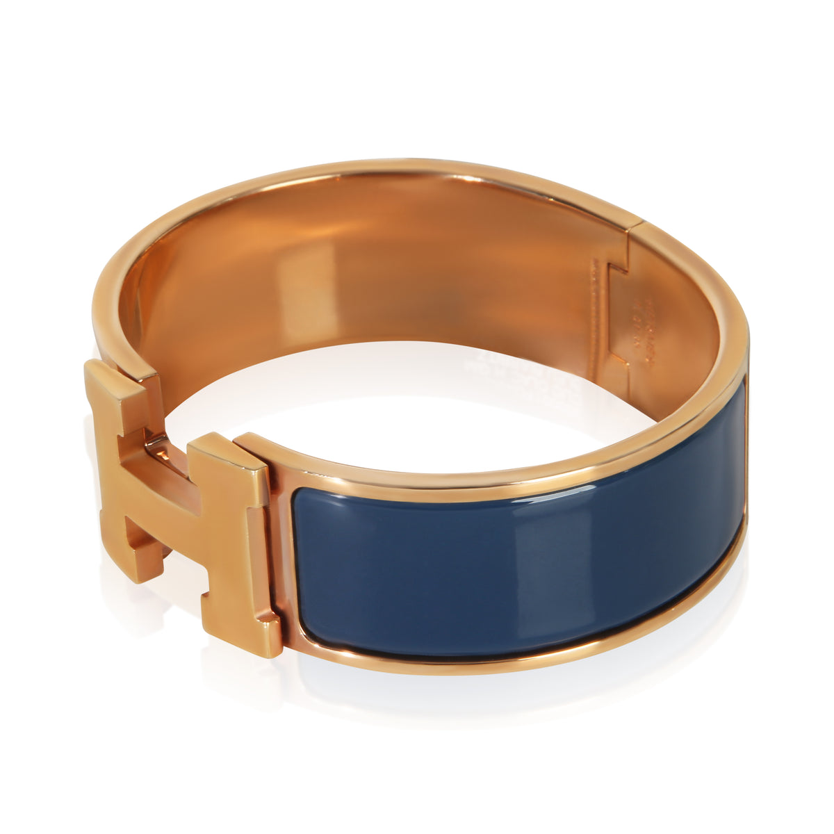 myGemma Gold Plated  Clic Clac In Bleu Biarritz Bracelet 2