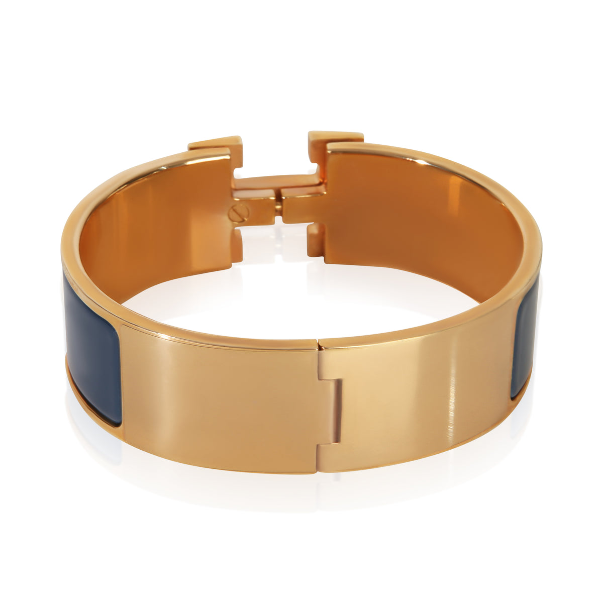 myGemma Gold Plated  Clic Clac In Bleu Biarritz Bracelet 3