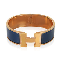 myGemma Gold Plated  Clic Clac In Bleu Biarritz Bracelet fv
