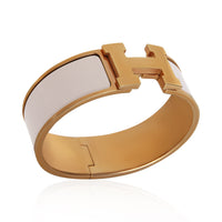 Hermès Gold Plated  Clic Clac In Marron Glace Bracelet 4
