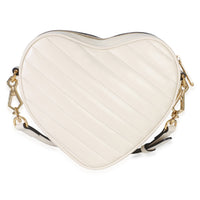 Gucci Mystic White Matelasse Calfskin Diagonal Mini Interlocking G Heart Handbag 4