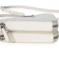 Prada White Saffiano Mini Triangle Crossbody Pouch Handbag 7