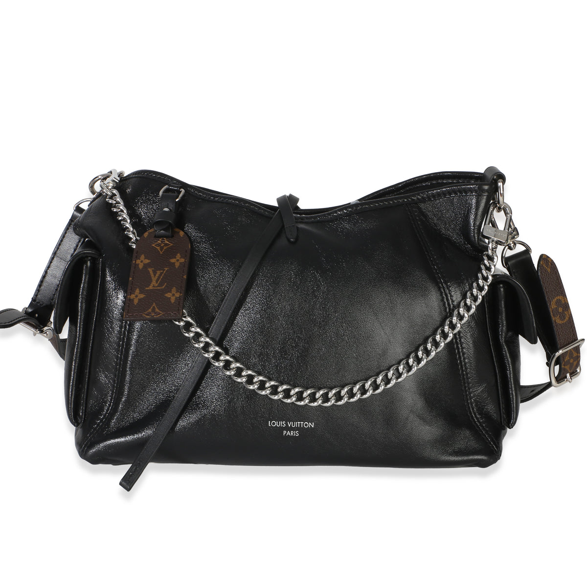 Louis Vuitton Black Lambskin Carryall Cargo Vibe PM Handbag id