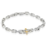 Tiffany & Co. Yellow Gold & Sterling Silver  Makers Mark Bracelet
