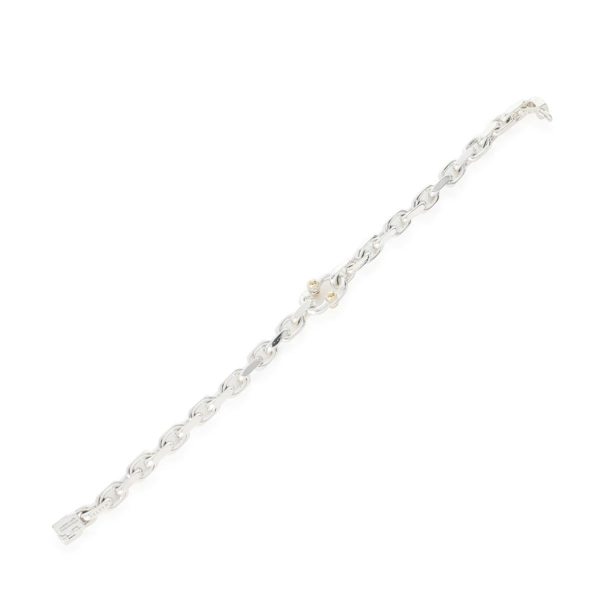 Tiffany & Co. Yellow Gold & Sterling Silver  Makers Mark Bracelet