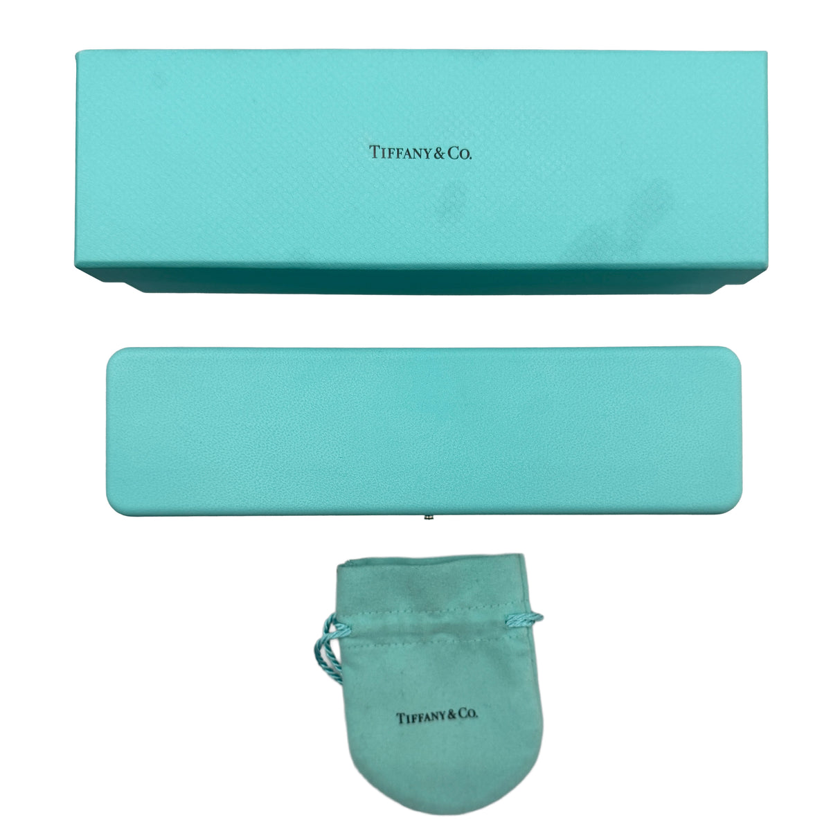 Tiffany & Co. Yellow Gold & Sterling Silver  Makers Mark Bracelet box