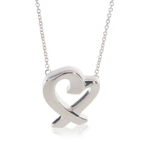 Tiffany & Co. Sterling Silver  Paloma Picasso Loving Heart Pendant