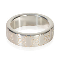 Gucci Sterling Silver  6mm Signature Ring 3