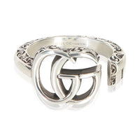 Gucci Sterling Silver  GG Marmont Key Motiff Ring fv