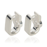 Gucci Sterling Silver  Interlocking G Hoop Earrings 3