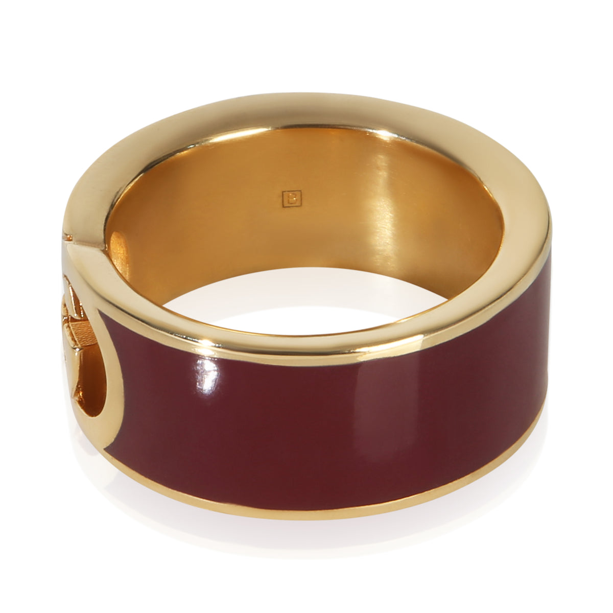 Gucci Gold Plated  Interlocking G Enamel Ring 2