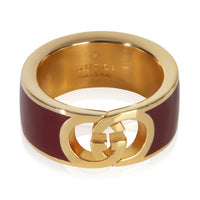 Gucci Gold Plated  Interlocking G Enamel Ring fv