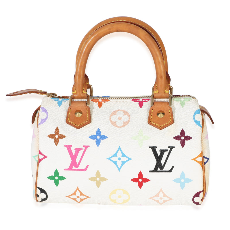 Louis Vuitton x TM Vintage Multicolore Monogram Canvas Nano Speedy Handbag id