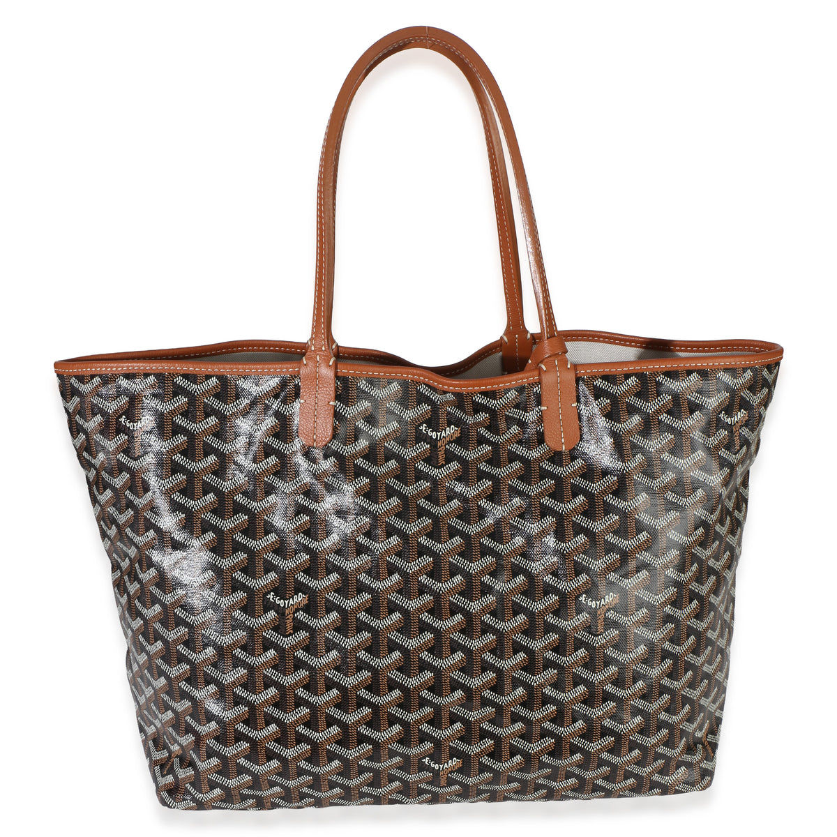 Goyard Black Gold ine Canvas Saint Louis PM Handbag 5