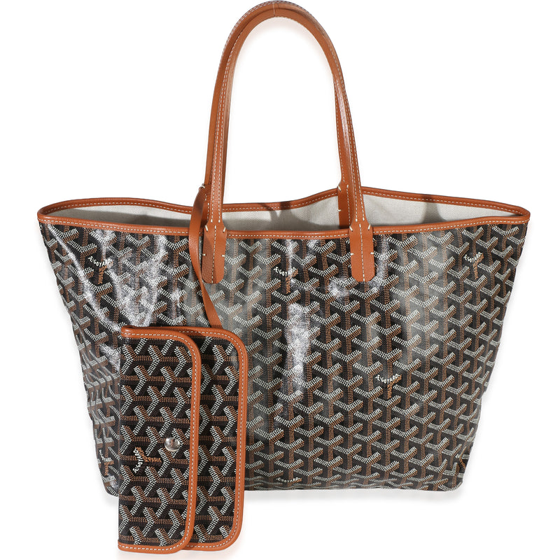 Goyard Black Gold ine Canvas Saint Louis PM Handbag fv