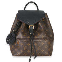 Louis Vuitton Black Monogram Canvas Montsouris Backpack PM NM Handbag fv