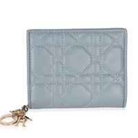 Christian Dior Cloud Blue Lambskin Cannage Mini Lady Dior Wallet Wallet id