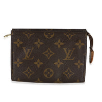 Louis Vuitton Monogram Canvas Toiletry Pouch 15 Handbag fv