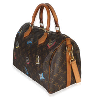 Louis Vuitton Monogram Canvas Love Lock Speedy Bandouliere 30 Handbag 2
