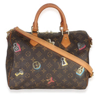 Louis Vuitton Monogram Canvas Love Lock Speedy Bandouliere 30 Handbag 4