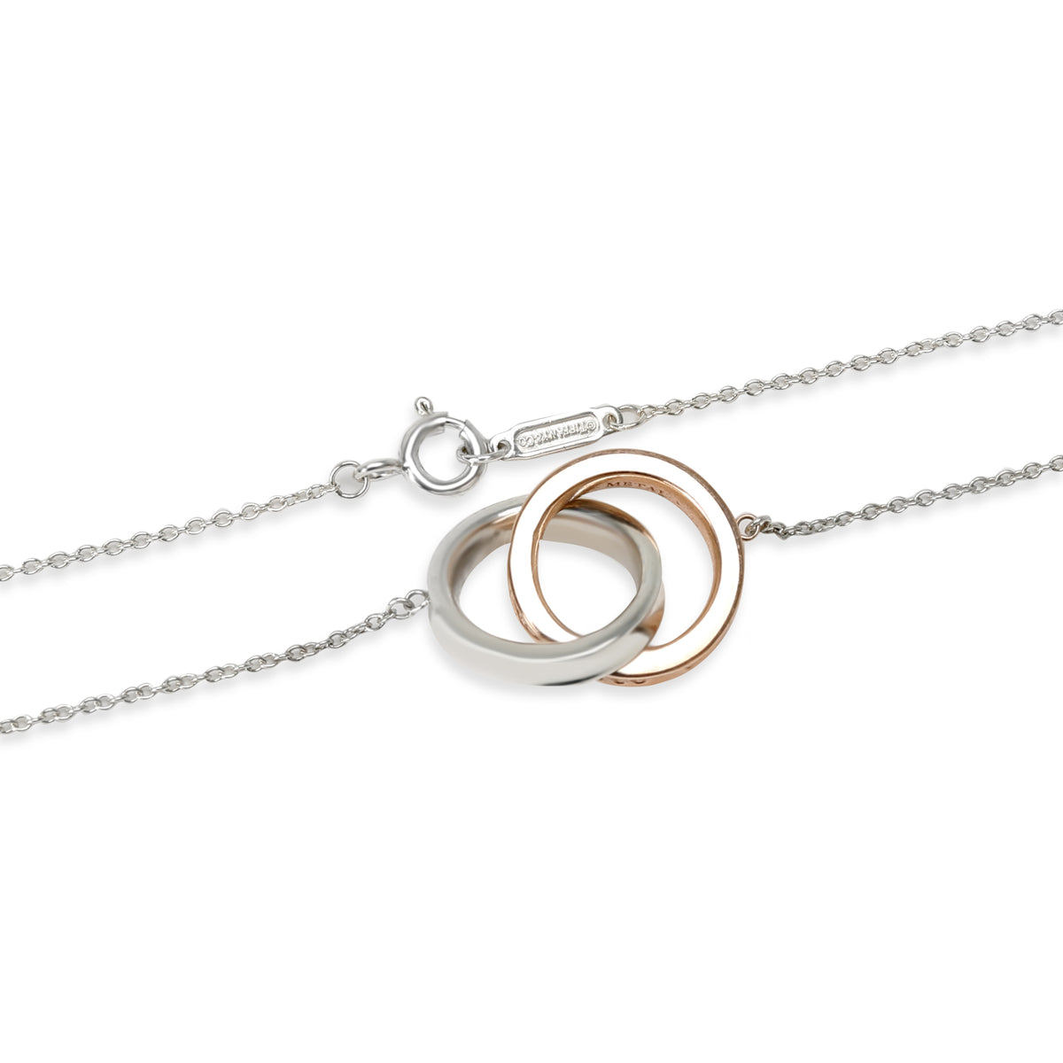 Tiffany & Co. Sterling Silver  1837 Circle Pendant clasp