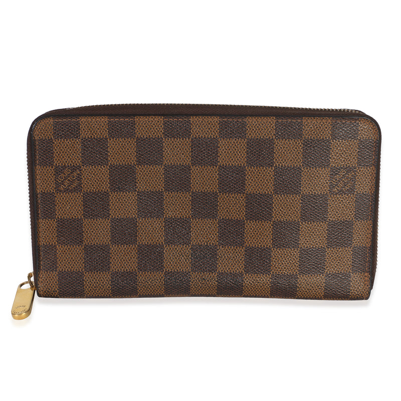 Louis Vuitton Damier Ebene Canvas Zippy Organizer Wallet Wallet id