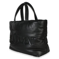 Saint Laurent Black Puffy Nappa Logo Tote Handbag 2