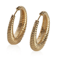 Tiffany & Co. Yellow Gold  Vintage Twist Hoop Earrings 3