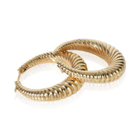 Tiffany & Co. Yellow Gold  Vintage Twist Hoop Earrings 4