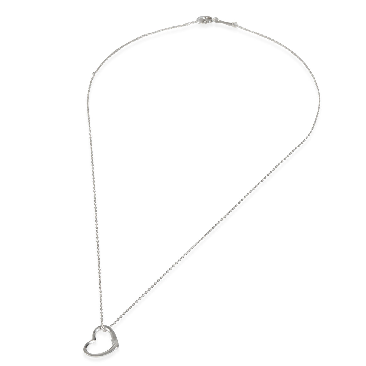 Tiffany & Co. Sterling Silver  Vintage Elsa Peretti Open Heart Pendant