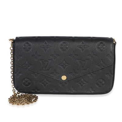 Louis Vuitton Black Monogram Empreinte Felicie Pochette Handbag id