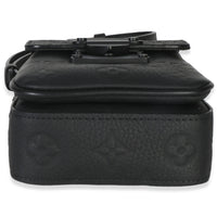 Louis Vuitton Black Monogram Taurillon S Lock Wearable Wallet Handbag 5