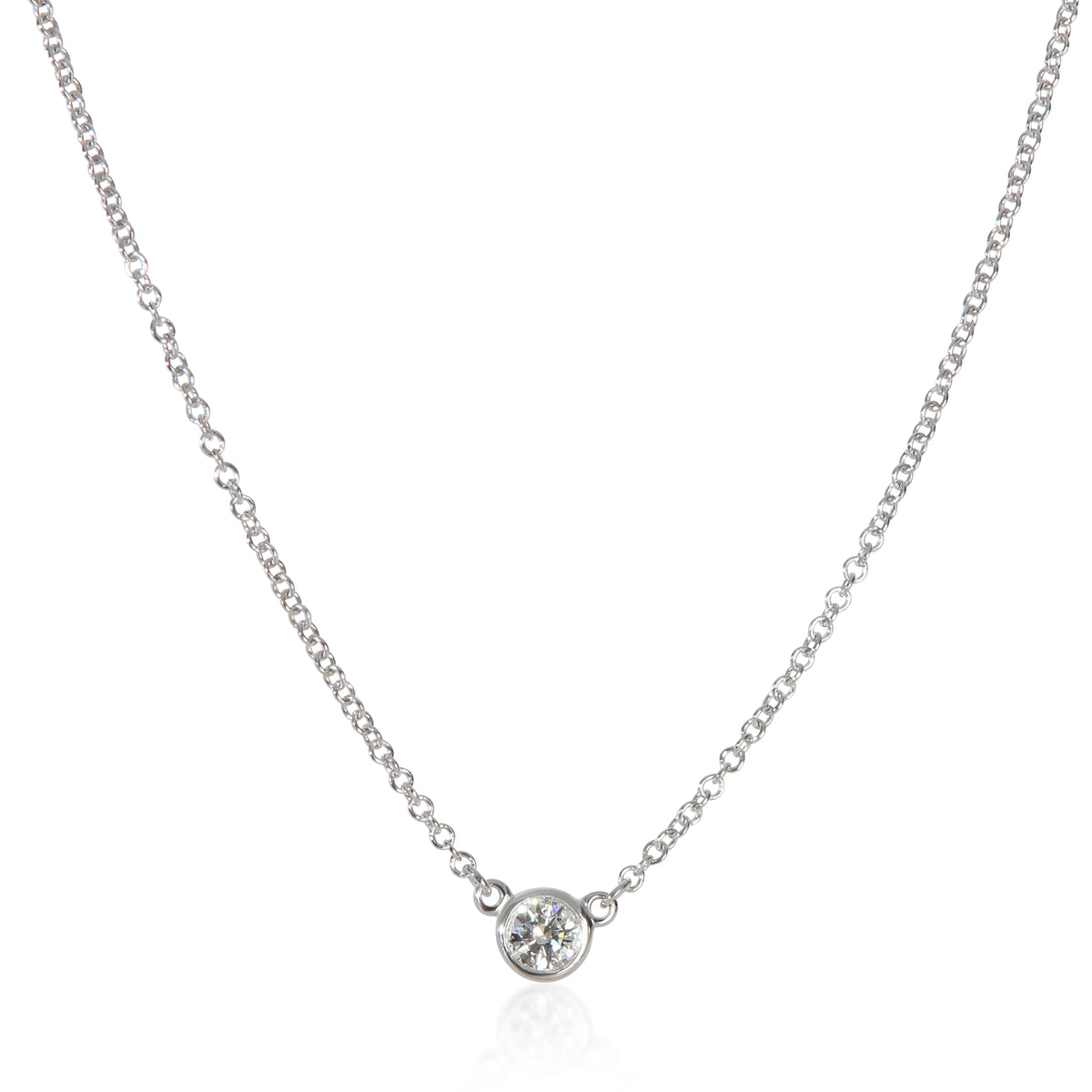 Tiffany & Co. Platinum Diamond Elsa Peretti Diamond By The Yard Pendant fv
