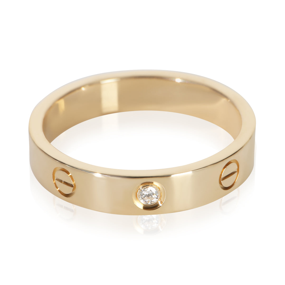 Cartier Yellow Gold Diamond Small Model Love Ring fv
