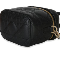 Christian Dior Black Lambskin Cannage Micro Lady Dior Vanity Case Handbag 6
